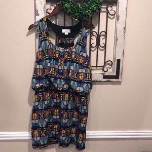 Jessica Simpson Tribal Minidress Sz L